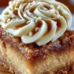 Cinnamon Swirl Frosted Blondies Recipe First Image
