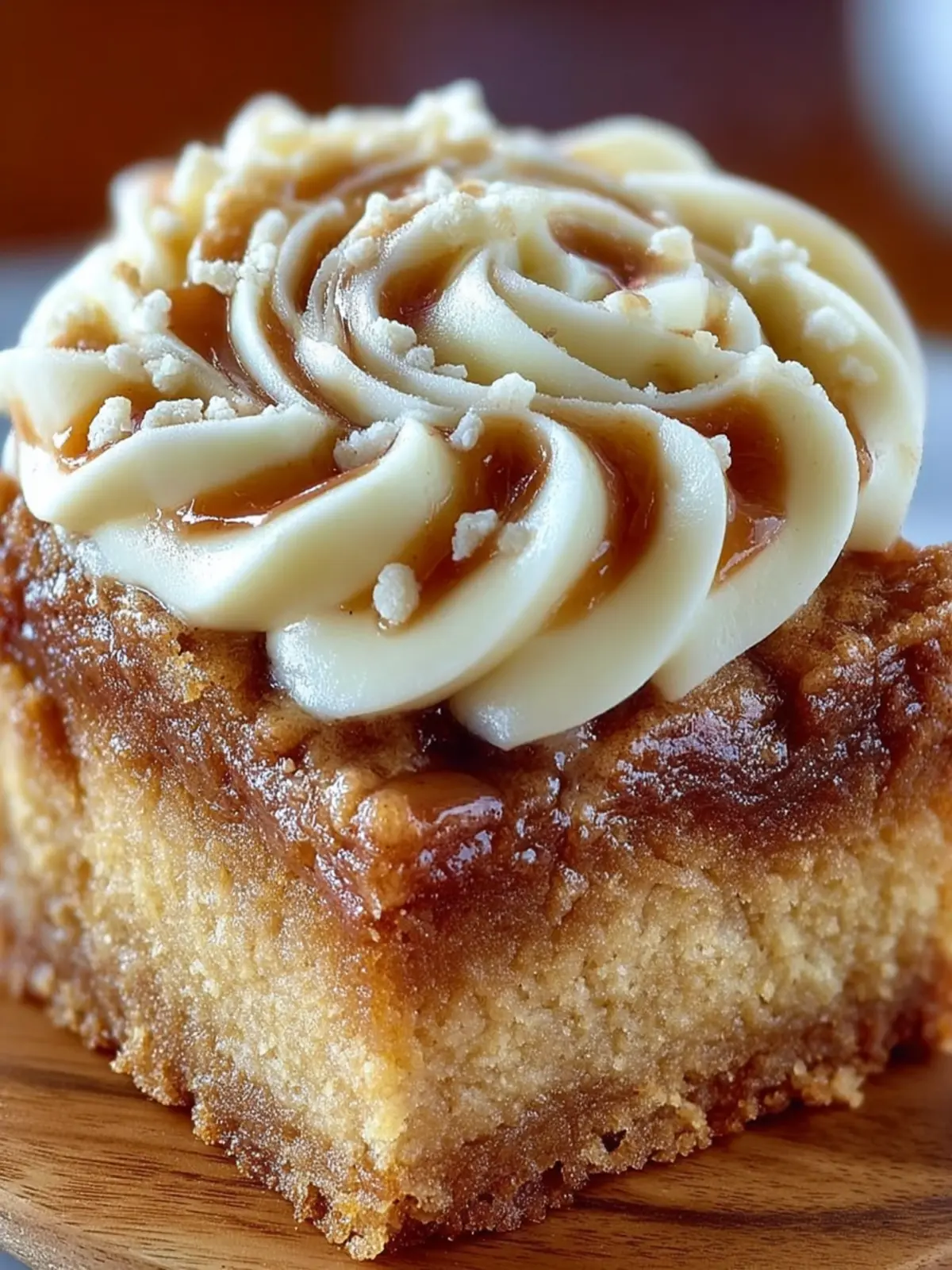Cinnamon Swirl Frosted Blondies Recipe First Image