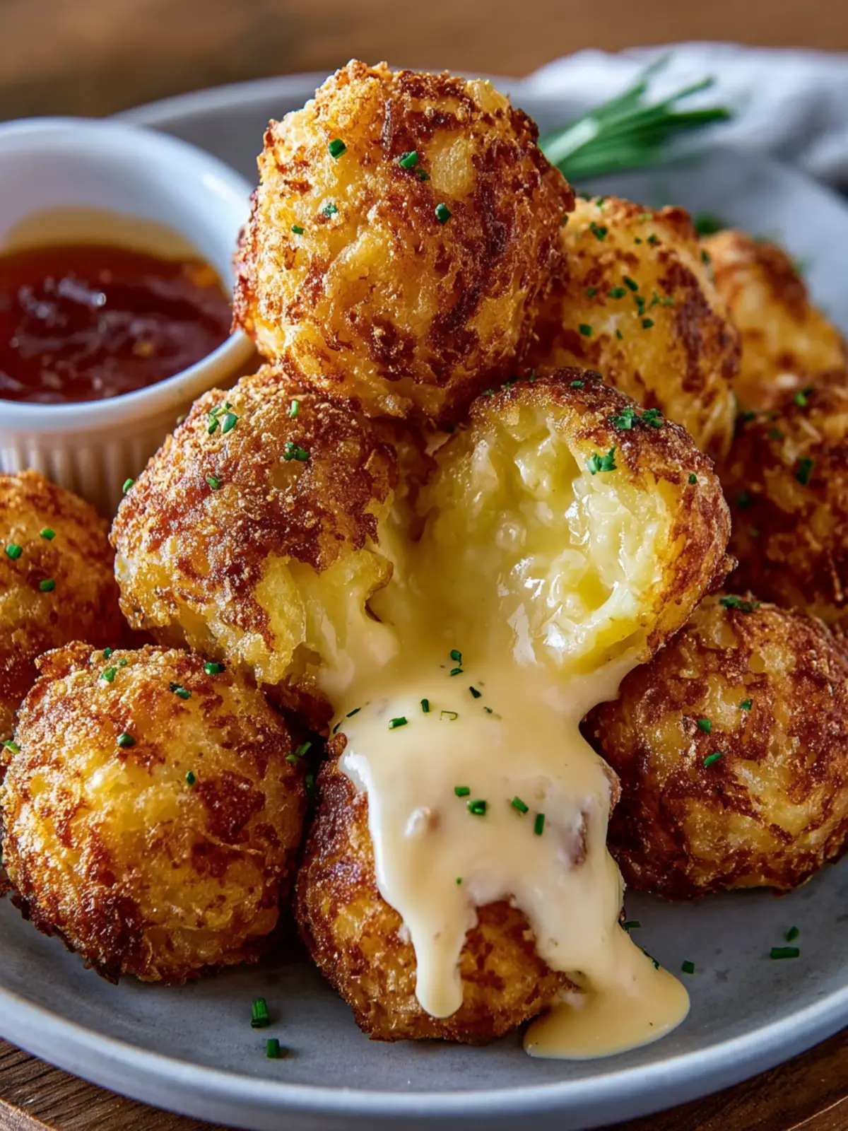 Crispy Cheesy Potato Balls Recipe First Image