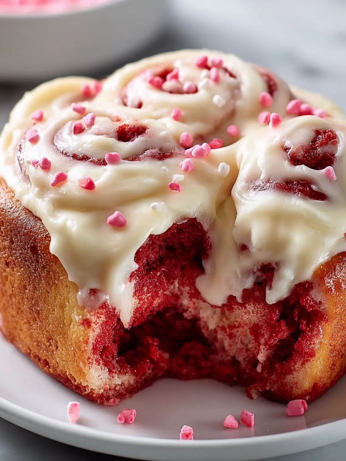 Red Velvet Cinnamon Rolls Dessert First Image