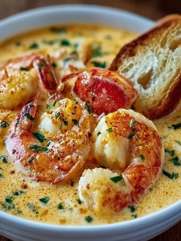 Creamy Lobster and Shrimp Bisque First Image