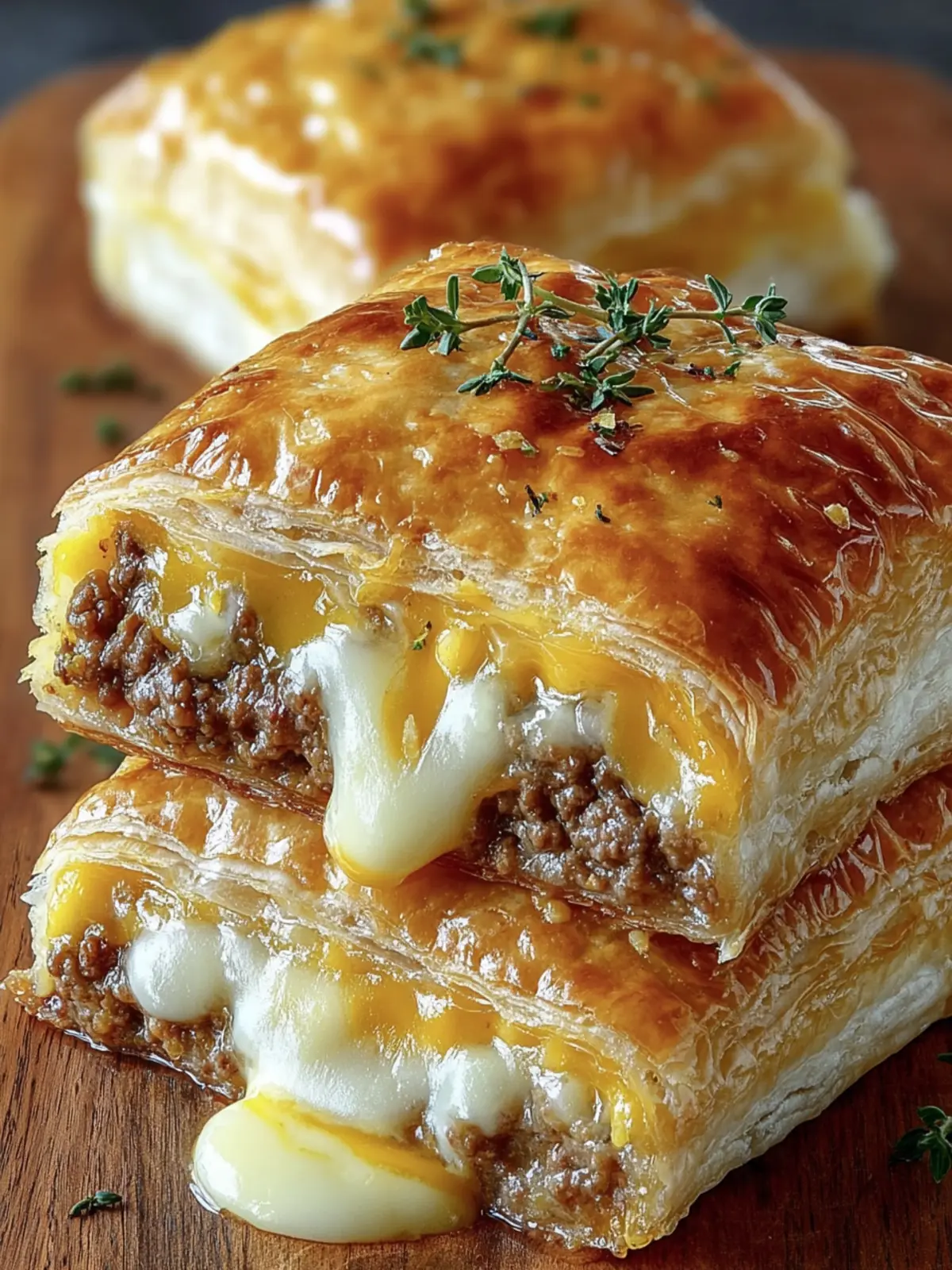 Savory Beef Cheese Pastry Pie First Image