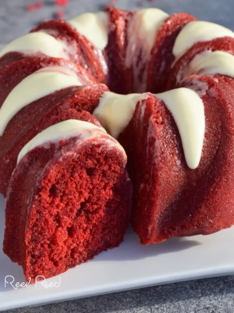Red Velvet Bundt Cake Dessert First Image