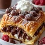 Decadent Chocolate Croissant Dessert First Image