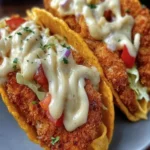 Crispy Chicken Alfredo Tacos First Image