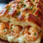 Cheesy Shrimp Stuffed Bread First Image