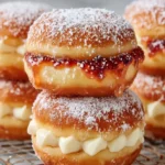 Powdered Sugar Jelly Donuts First Image