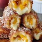 Warm Peach-Filled Donut Delight First Image