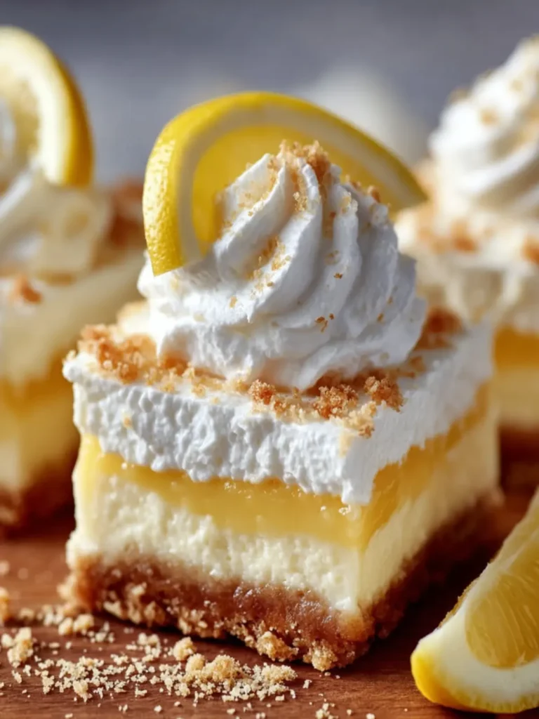 No-Bake Lemon Cheesecake Bars First Image