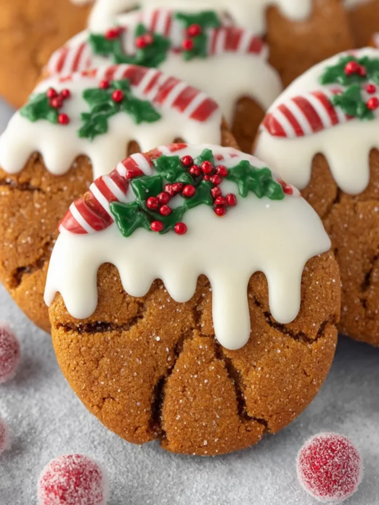 Gingerbread Cookies with Festive Icing First Image