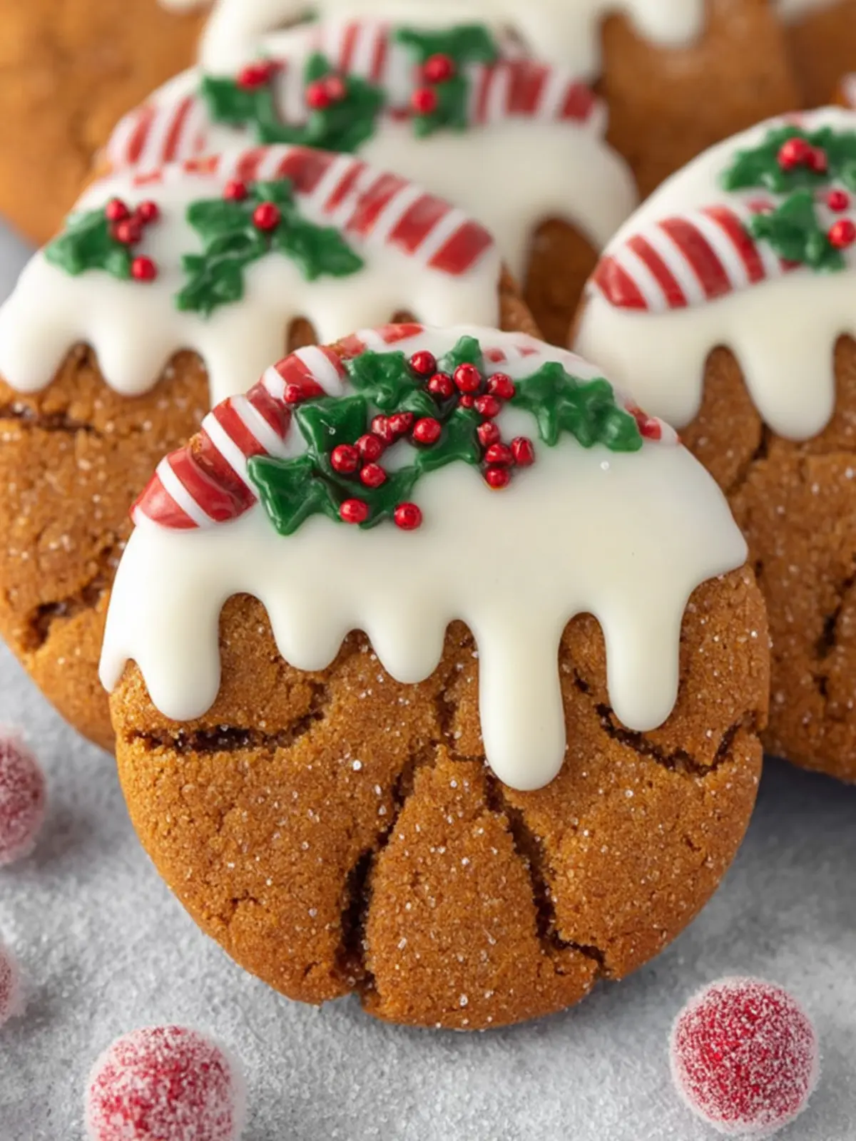 Gingerbread Cookies with Festive Icing First Image