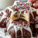 Festive Chocolate-Dipped Christmas Cookies First Image