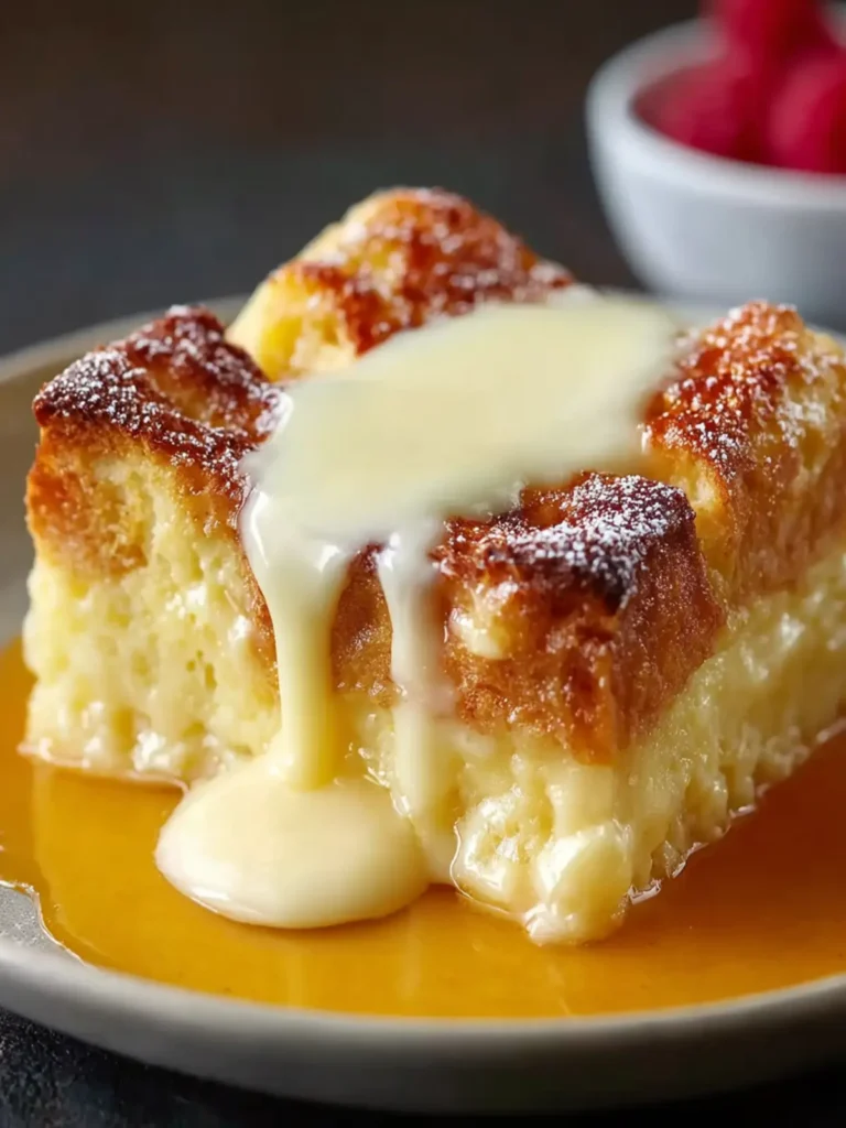 Custard Bread Pudding with Vanilla Sauce: The Ultimate Amazing Recipe First Image