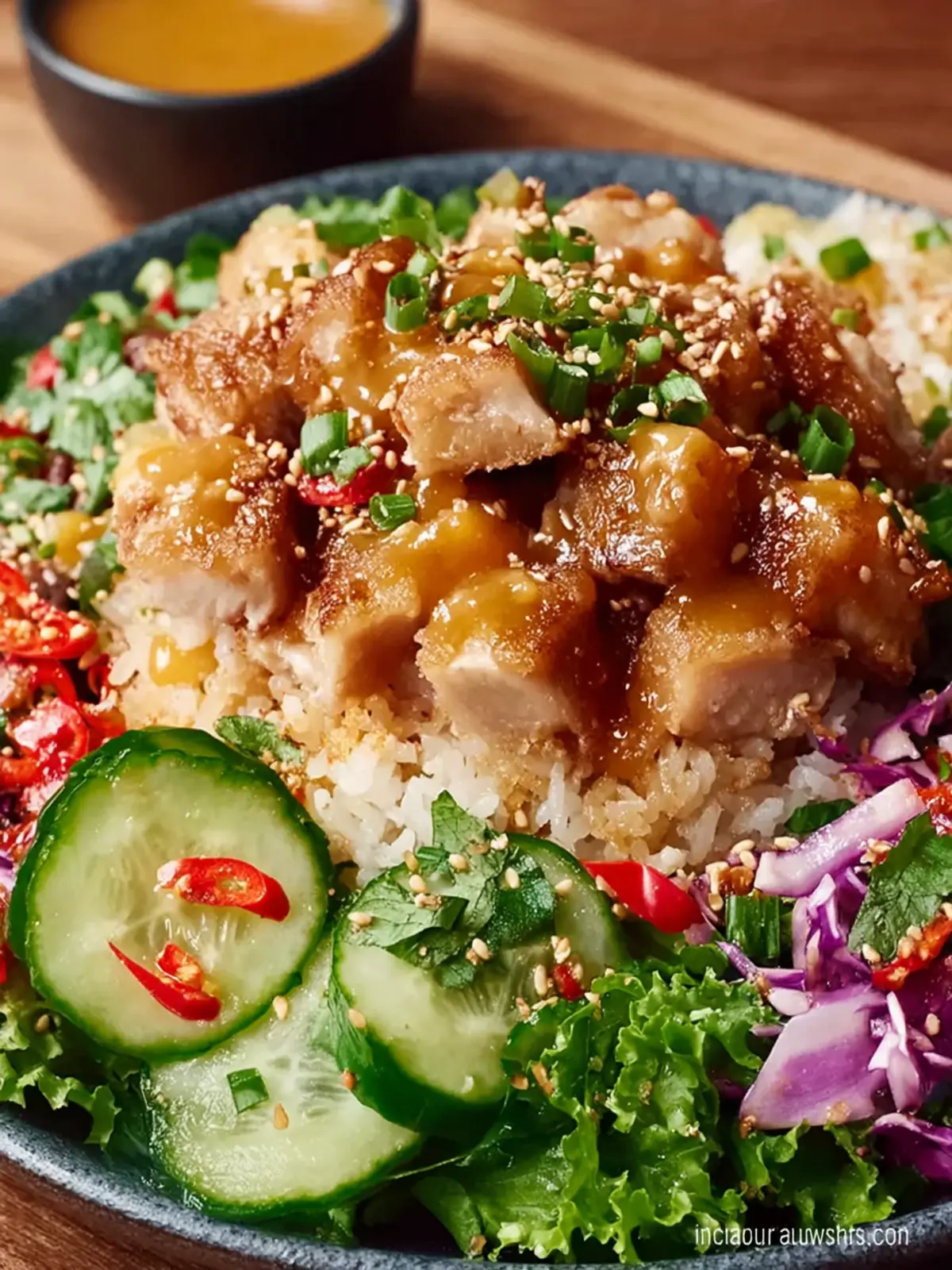 Teriyaki Chicken Crispy Rice Salad First Image