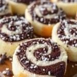 Chocolate Vanilla Pinwheel Cookies First Image