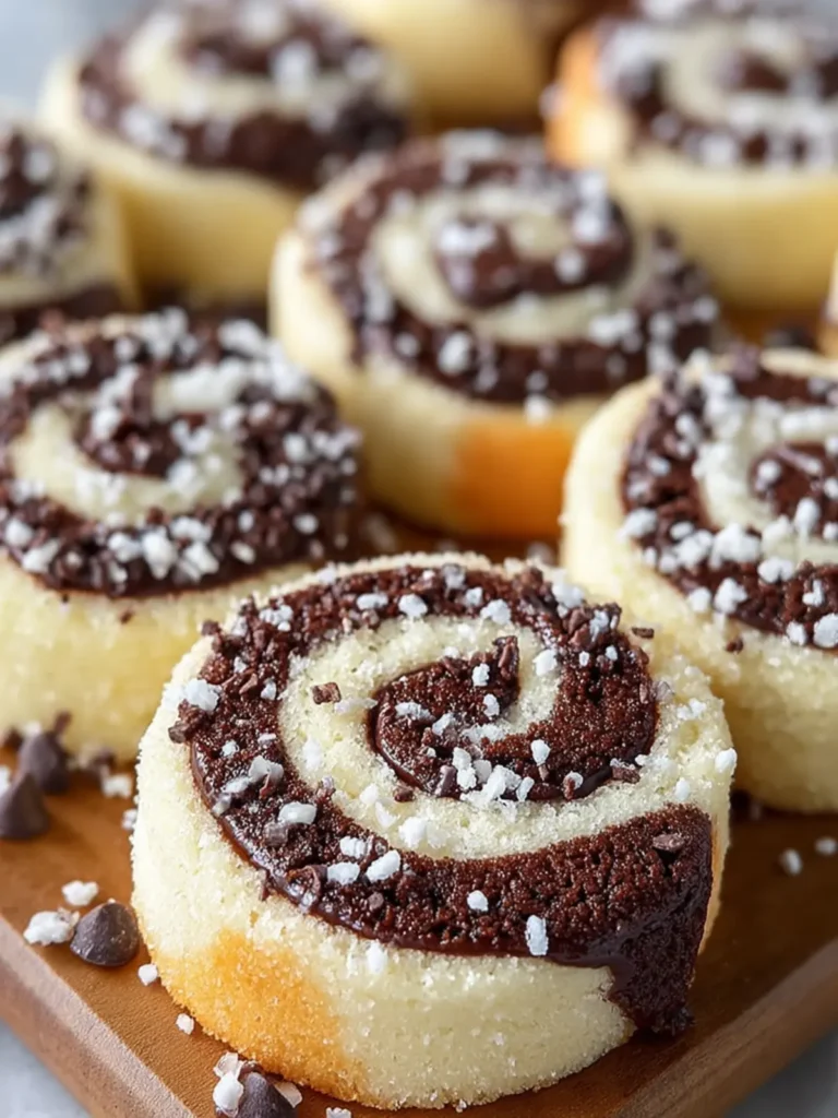 Chocolate Vanilla Pinwheel Cookies First Image