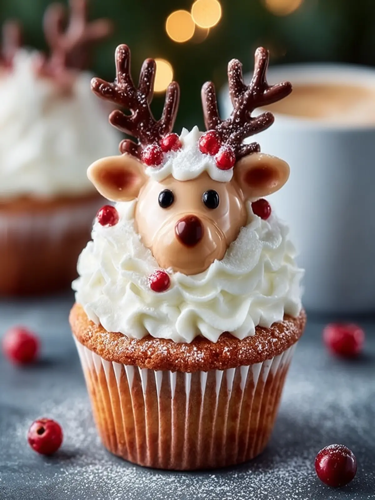 Festive Reindeer Cupcake Treat First Image