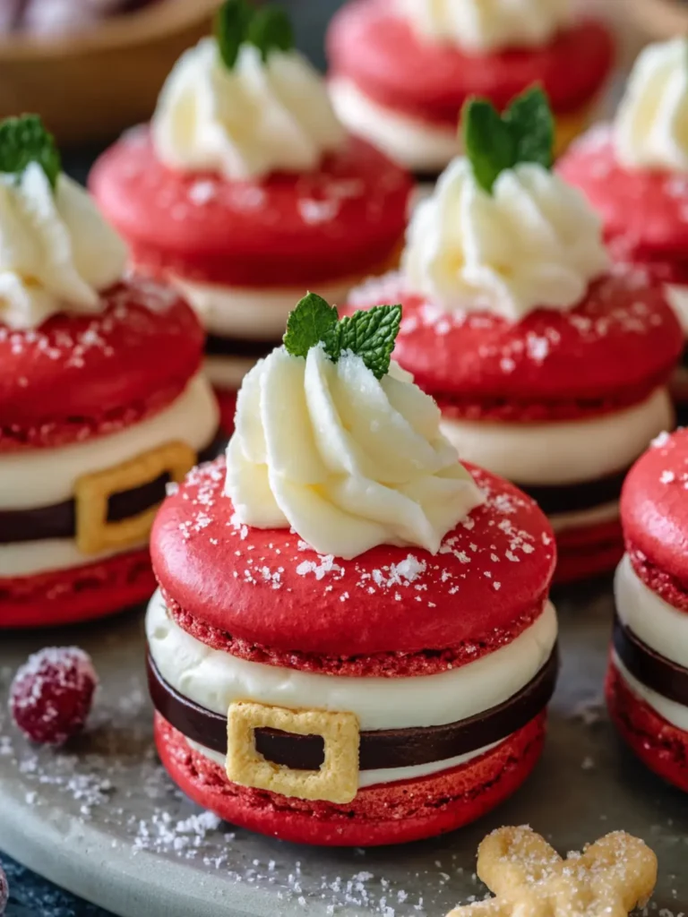 Festive Santa Belt Macarons First Image