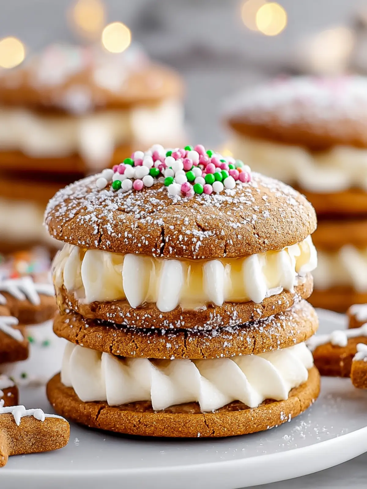 Perfect Holiday Treat: Gingerbread Sandwich Cookies Recipe First Image