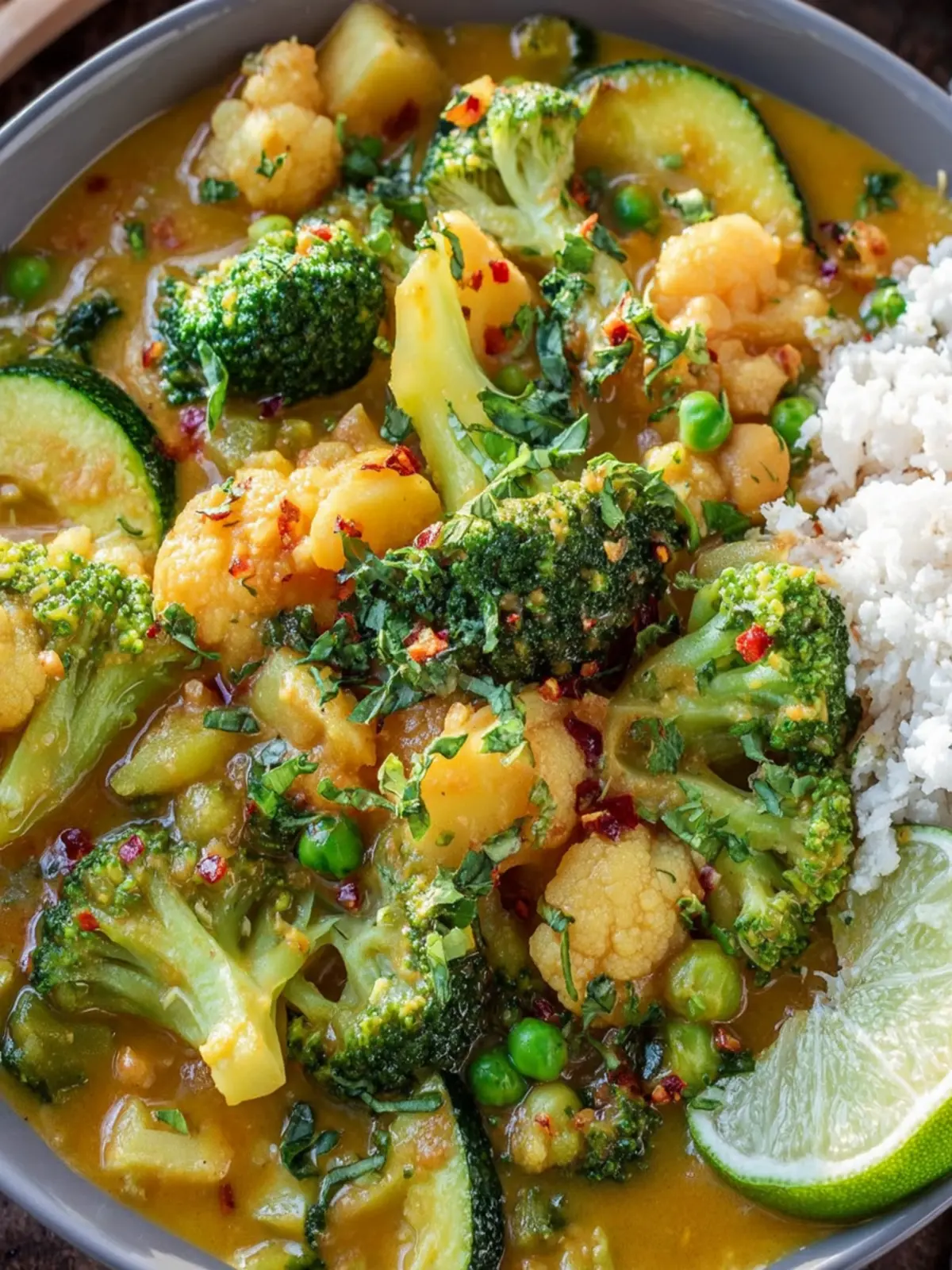 Easy Lemon Vegetable Curry (Healthy One Pot Dinner) First Image