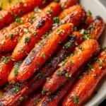 Irresistible Honey Balsamic Roasted Carrots Recipe First Image