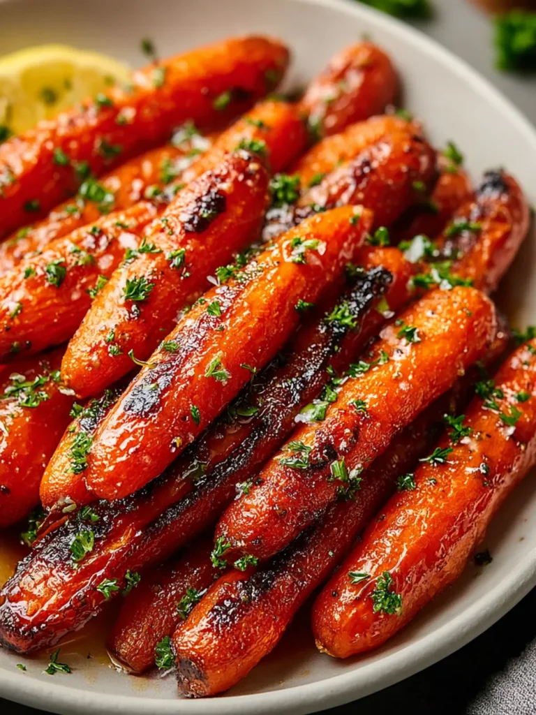 Irresistible Honey Balsamic Roasted Carrots Recipe First Image