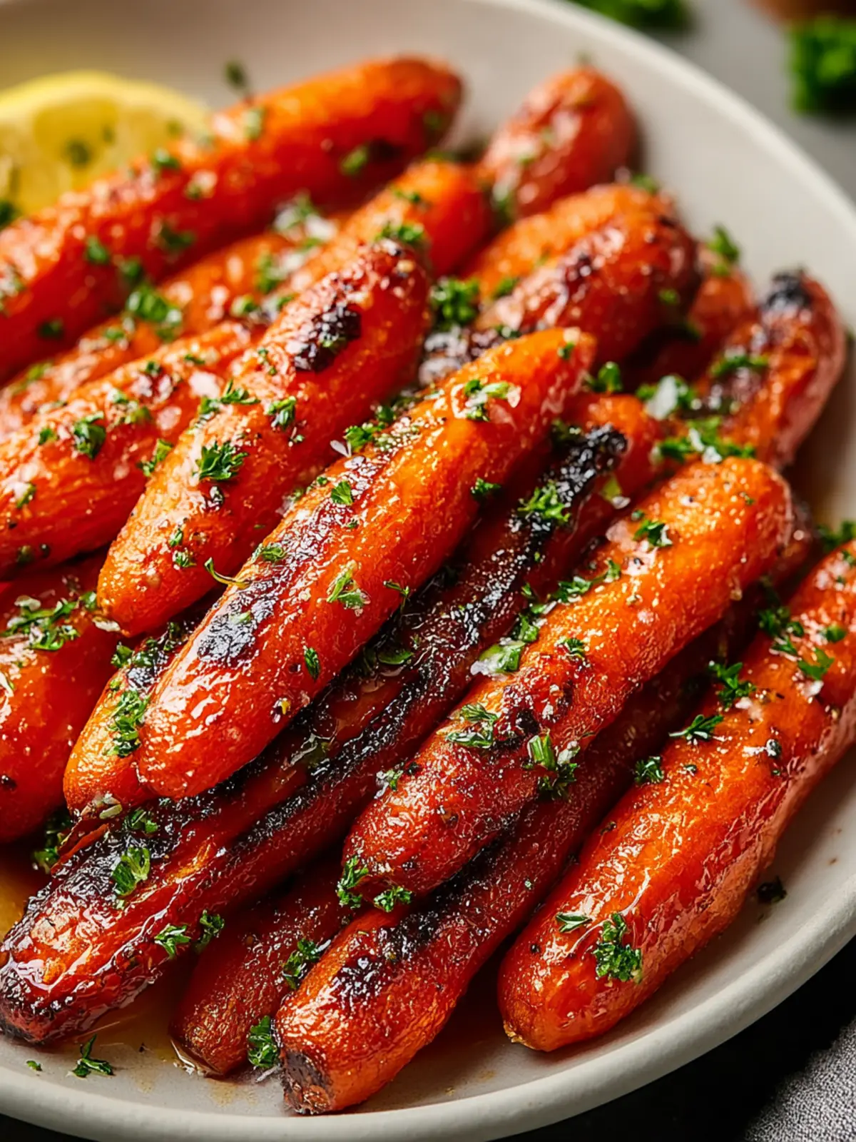 Irresistible Honey Balsamic Roasted Carrots Recipe First Image