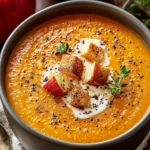 Creamy Roasted Apple Pumpkin Soup: A Cozy Delight First Image