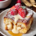 Indulge in Decadent Eggnog Bread Pudding Delight First Image