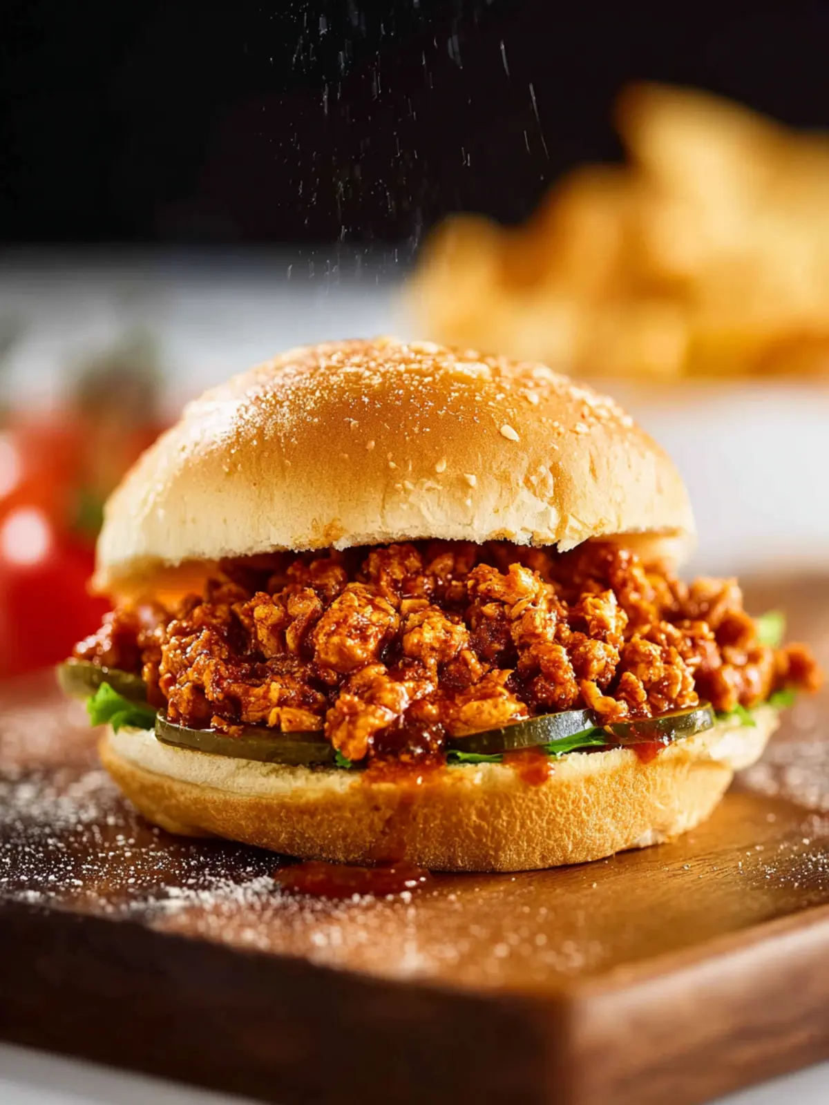Cajun Chicken Sloppy Joes First Image