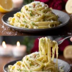 Easy Creamy Lemon Garlic Pasta Recipe First Image