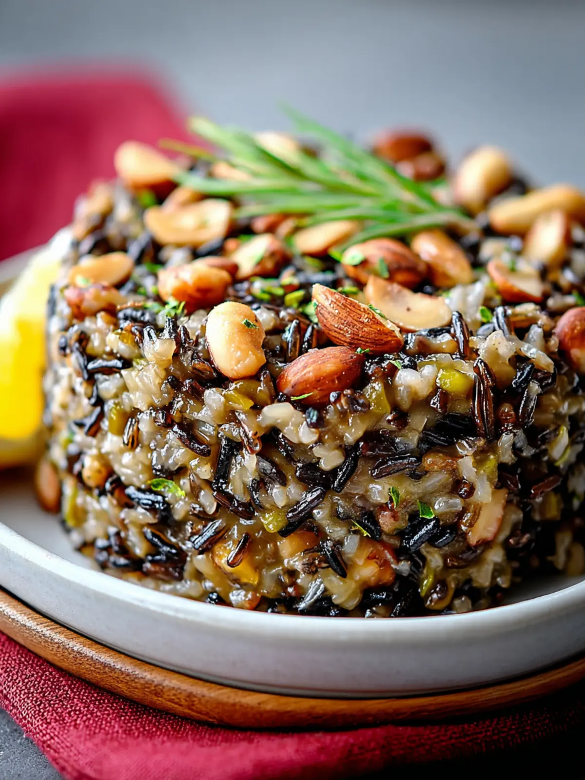 Irresistible Wild Rice, Almond and Mushroom Stuffing Recipe First Image