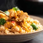 Cheesy Instant Pot Chicken and Rice First Image