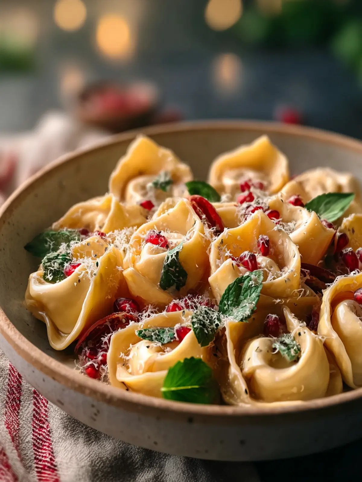 Christmas Tortellini Pasta: A Festive Creamy Delight First Image