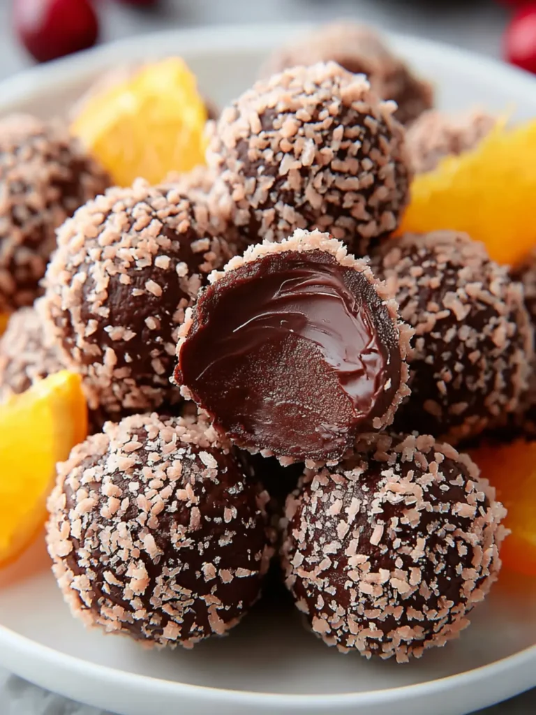 Irresistible Festive Orange Chocolate Truffles Recipe First Image