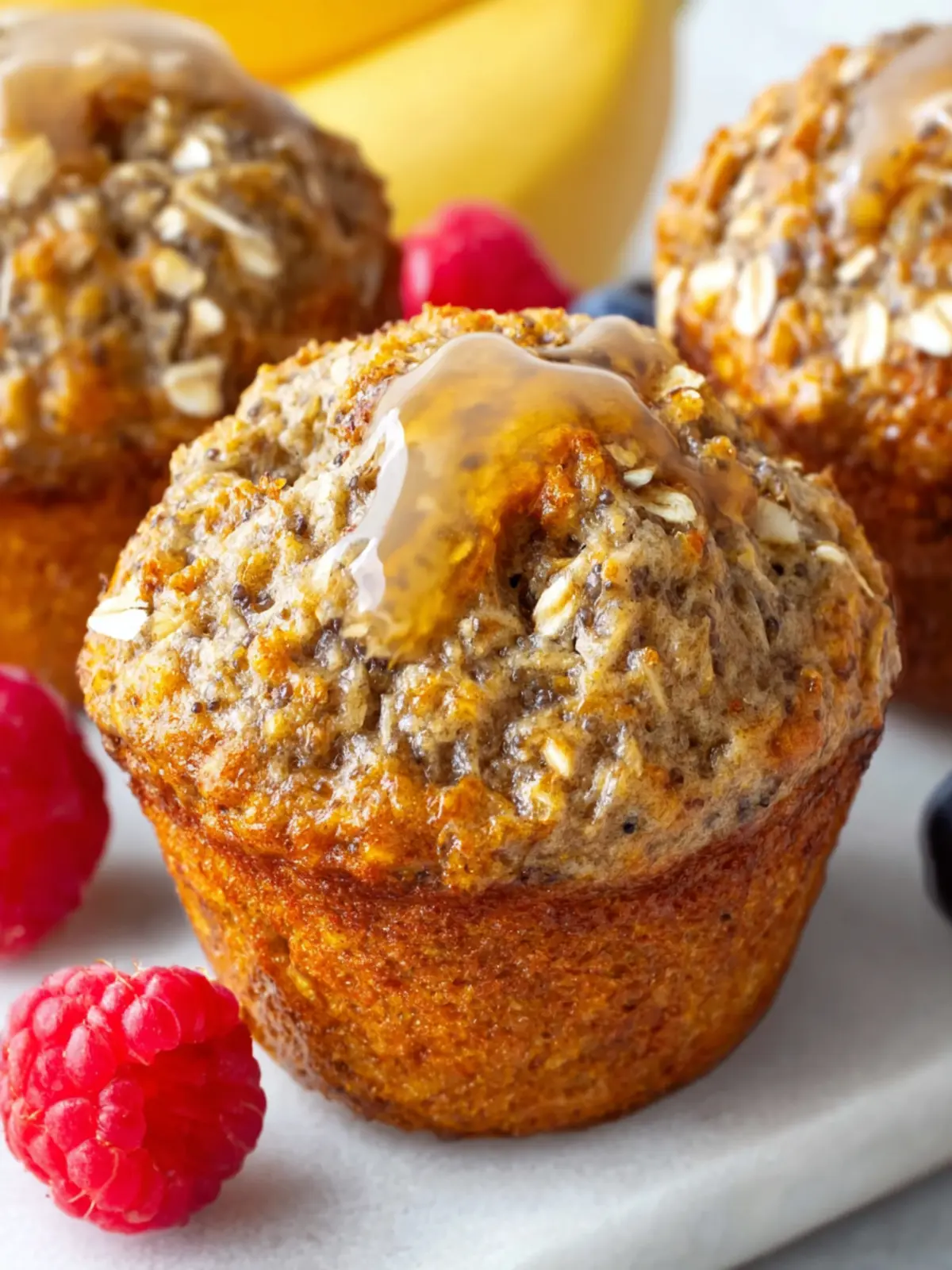 High Fiber Muffins (Oil-Free Oatmeal Breakfast) First Image