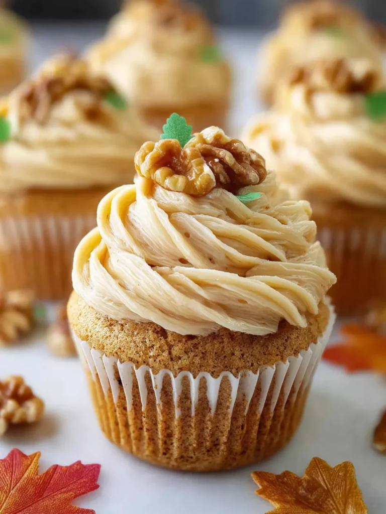 Irresistible Maple Walnut Buttercream Cupcakes Recipe First Image