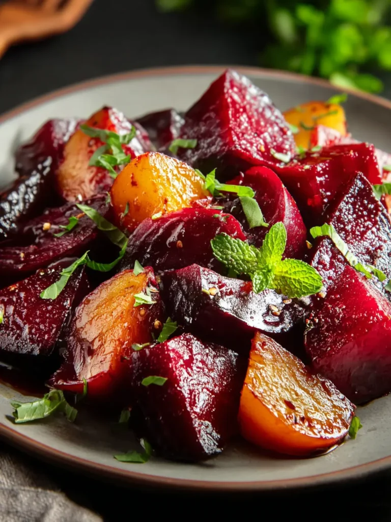 Irresistible Balsamic Honey Roasted Beets Recipe First Image