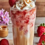 Irresistible Strawberry Peanut Butter Iced Latte Recipe First Image