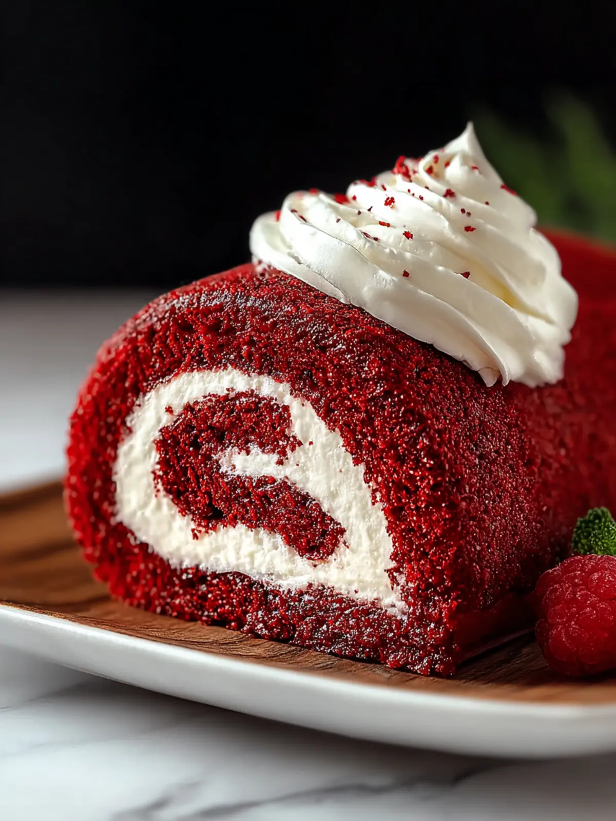 Irresistible Red Velvet Cake Roll Recipe to Delight You First Image