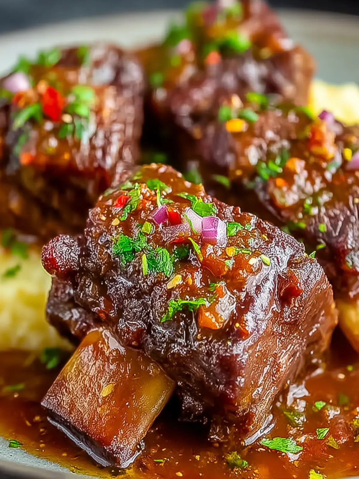 Savory Beef Ribs with Tomato Sauce and Chipotle Delight First Image