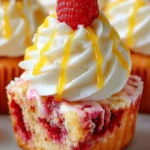 Lemon Raspberry Swirl Square Cupcakes – Bright, Zesty & Delicious First Image