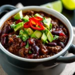 Black Bean and Beef Chili (Stovetop or Slow Cooker) First Image