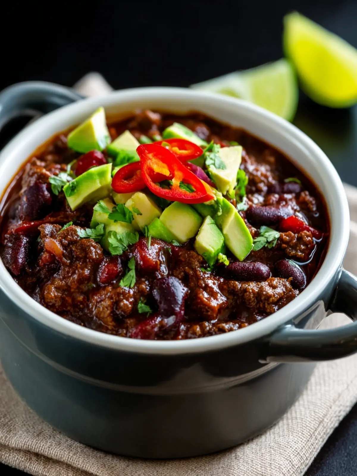Black Bean and Beef Chili (Stovetop or Slow Cooker) First Image