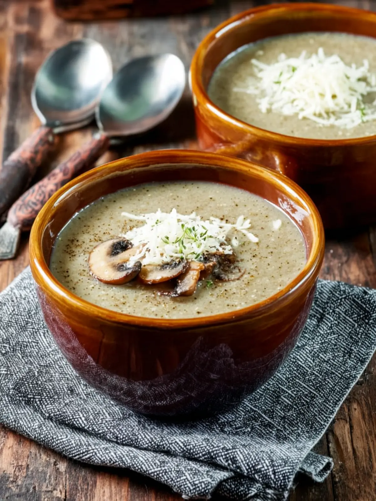 Cauliflower Mushroom Soup First Image