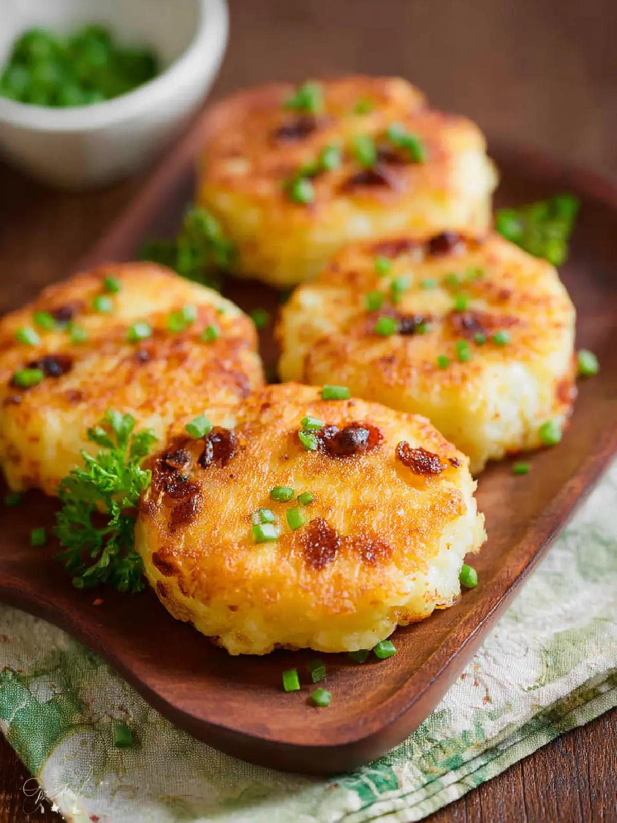Cheesy Mashed Potato Cakes First Image