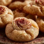 Eggnog Snickerdoodle Thumbprint Cookies First Image