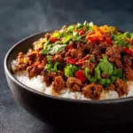 Ground Beef Hot Honey Bowl First Image