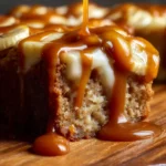 Salted Caramel Brown Butter Banana Snack Cake First Image