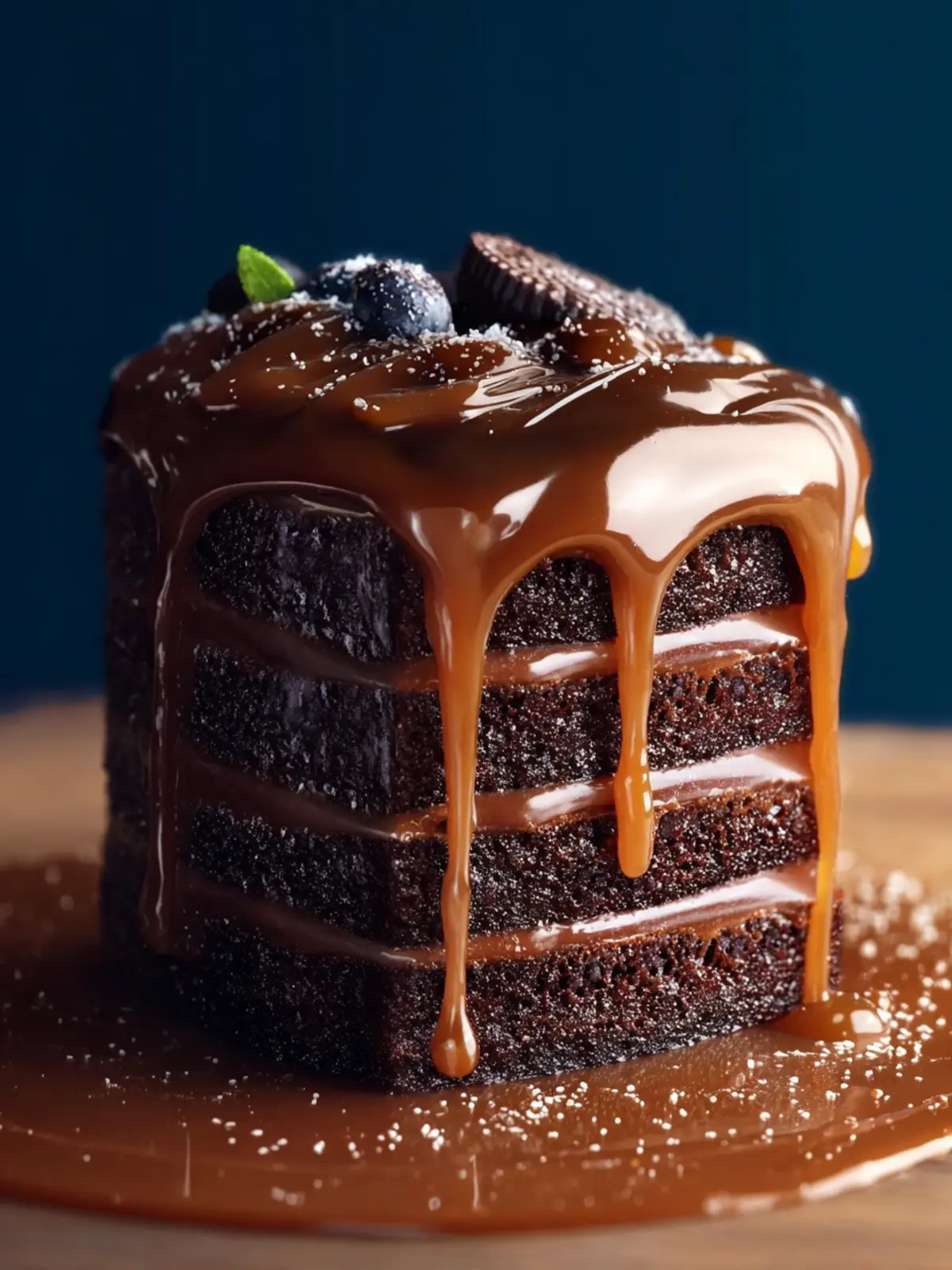 Salted Caramel Chocolate Fudge Cake First Image